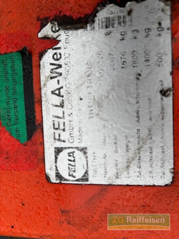 Heuwender typu Fella TH1101 Trans, Gebrauchtmaschine w Bühl (Zdjęcie 7)