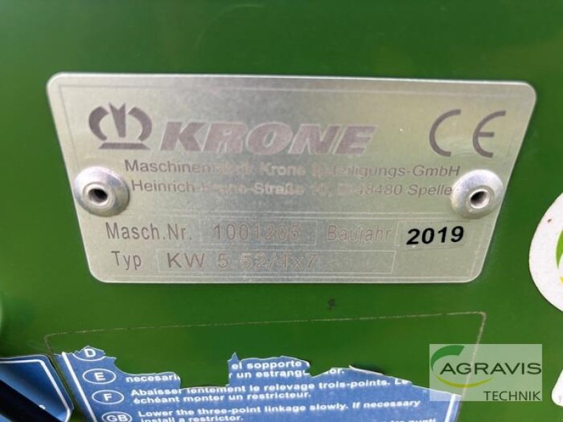 Heuwender Türe ait Krone KW 5.52/7, Gebrauchtmaschine içinde Barsinghausen-Göxe (resim 22)