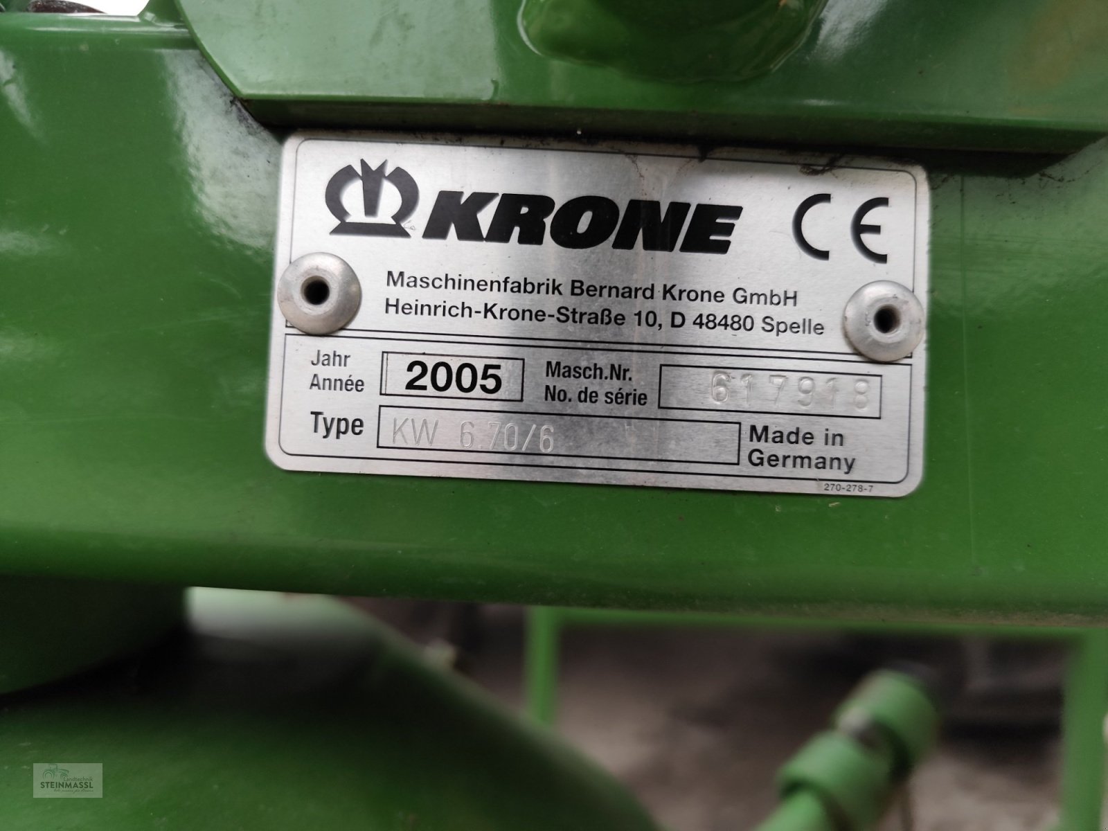 Heuwender типа Krone KW 6.70 6, Gebrauchtmaschine в Petting (Фотография 6)