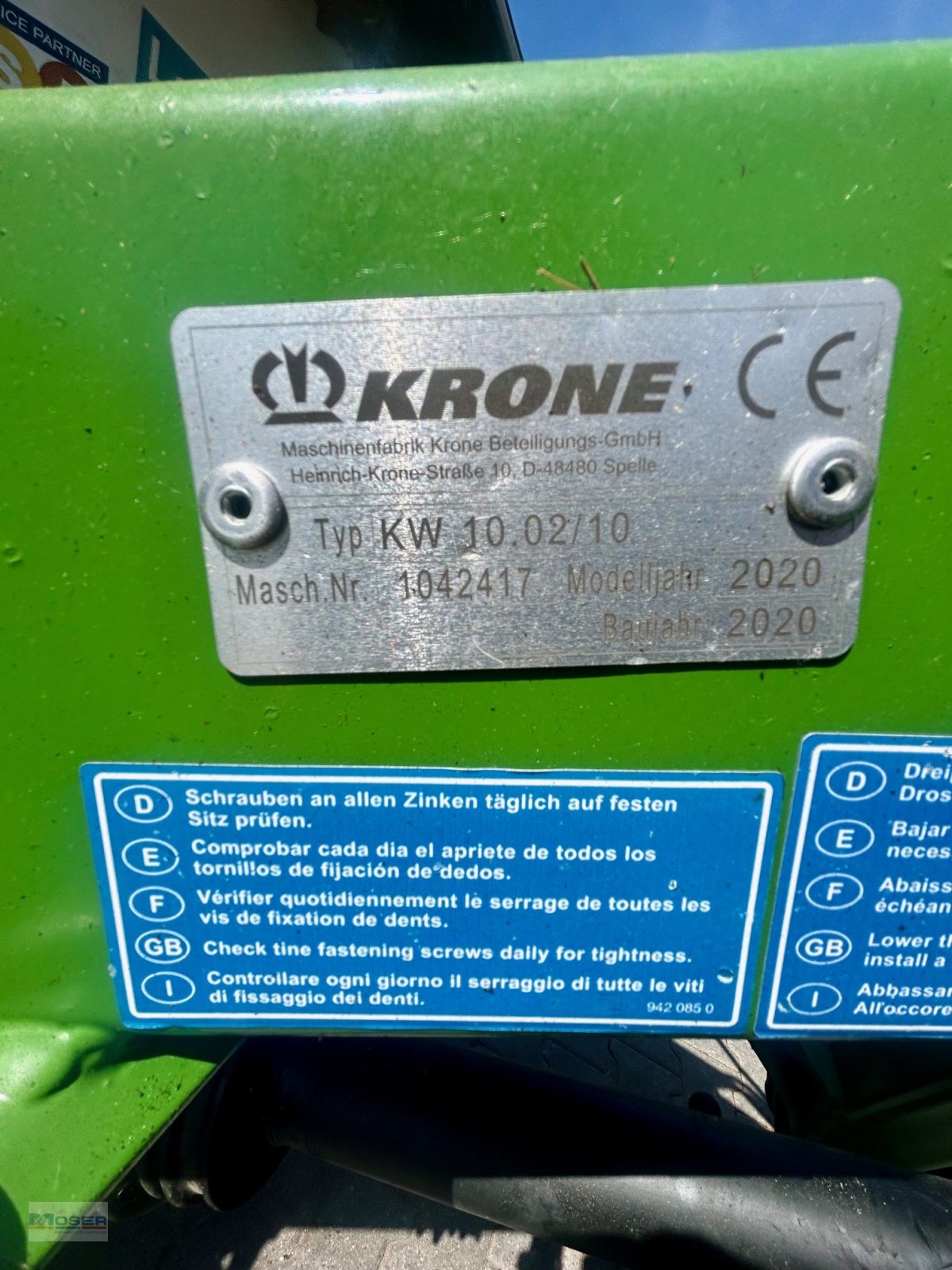 Heuwender типа Krone KW10.02/10, Gebrauchtmaschine в Massing (Фотография 7)