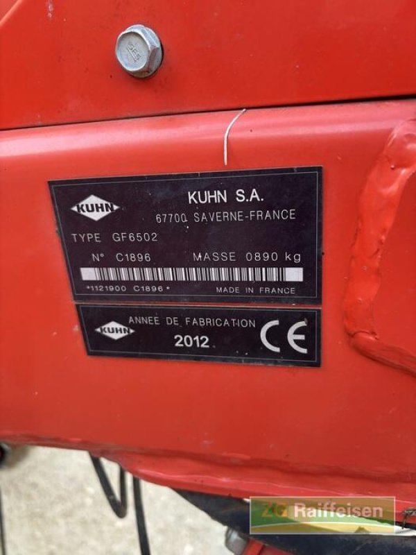 Heuwender of the type Kuhn GF 6502, Gebrauchtmaschine in Bühl (Picture 7)