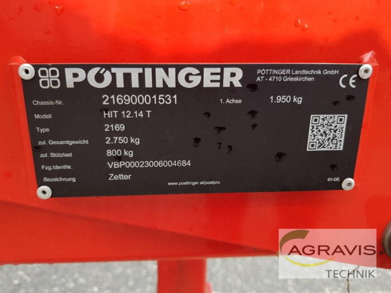 Heuwender del tipo Pöttinger HIT 12.14 T, Gebrauchtmaschine en Nartum (Imagen 15)