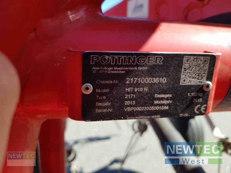 Heuwender του τύπου Pöttinger HIT 910 N, Gebrauchtmaschine σε Nartum (Φωτογραφία 19)