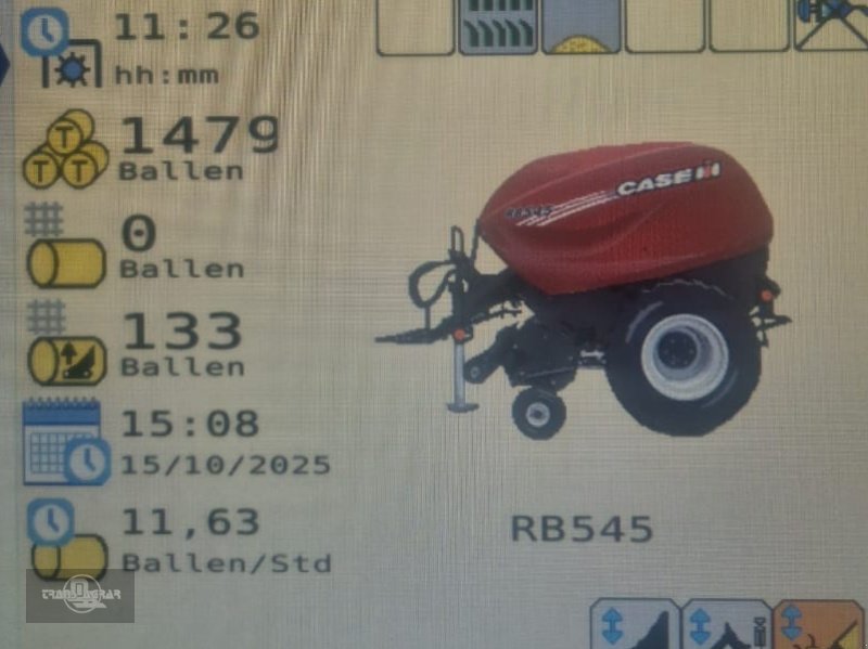 Hochdruckpresse of the type Case IH RB 545 Siloballen Presse Heu Stroh Iso-Bus 25 Messer, Gebrauchtmaschine in Rankweil (Picture 17)