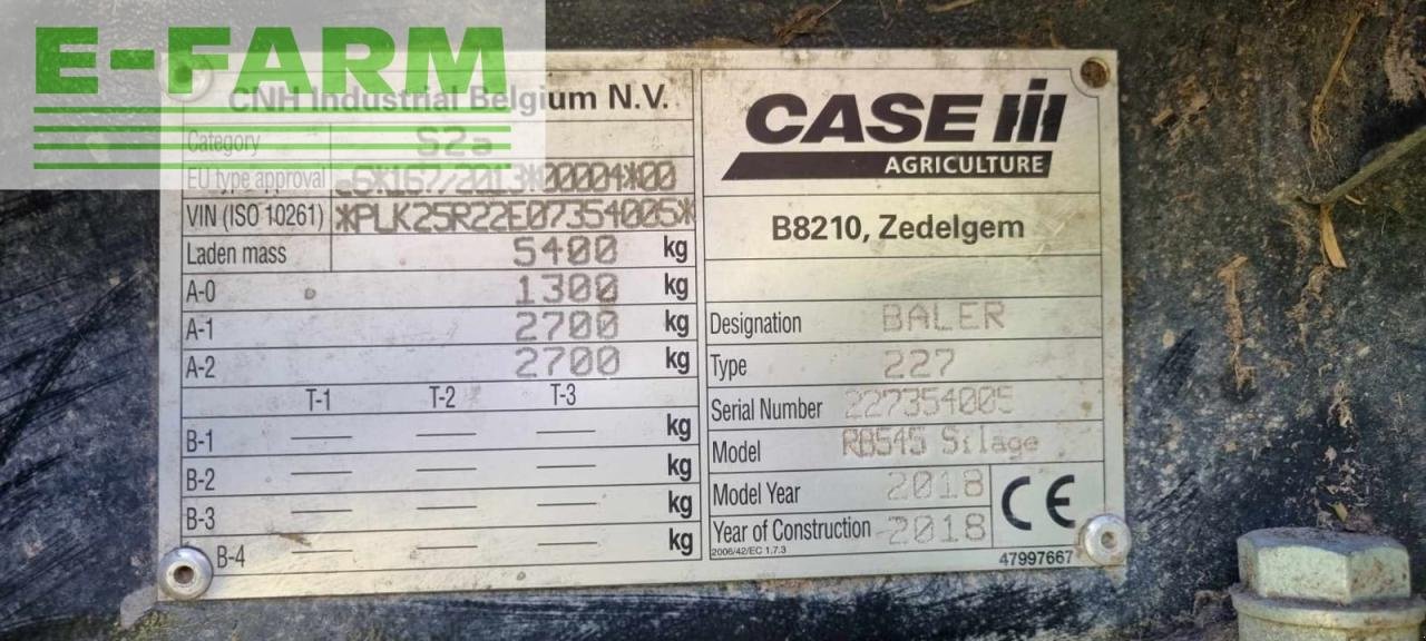 Hochdruckpresse of the type Case IH RB 545, Gebrauchtmaschine in Hamburg (Picture 7)