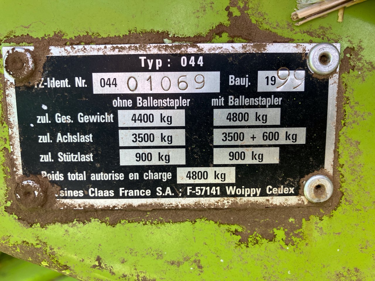 Hochdruckpresse typu CLAAS QUADRANT 1150, Gebrauchtmaschine v MORLHON LE HAUT (Obrázek 8)