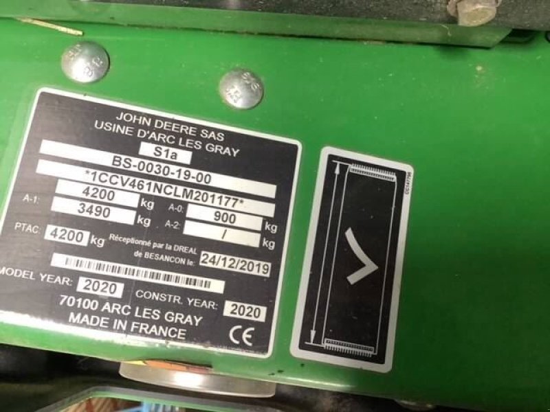 Hochdruckpresse typu John Deere V461M, Gebrauchtmaschine v les hayons (Obrázek 5)