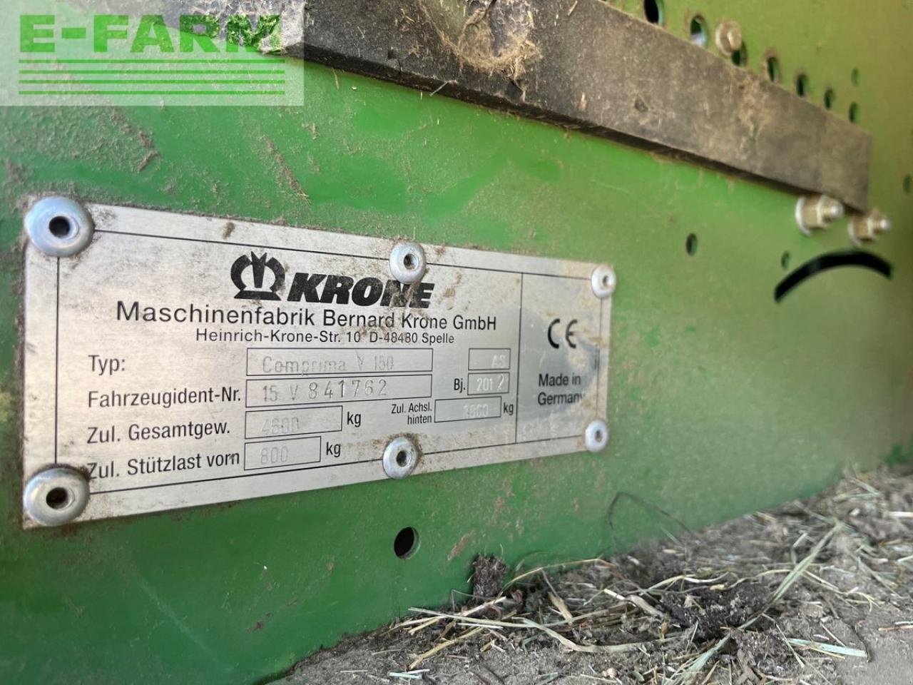 Hochdruckpresse от тип Krone comprima v 150 xc, Gebrauchtmaschine в MÜHLEN (Снимка 13)