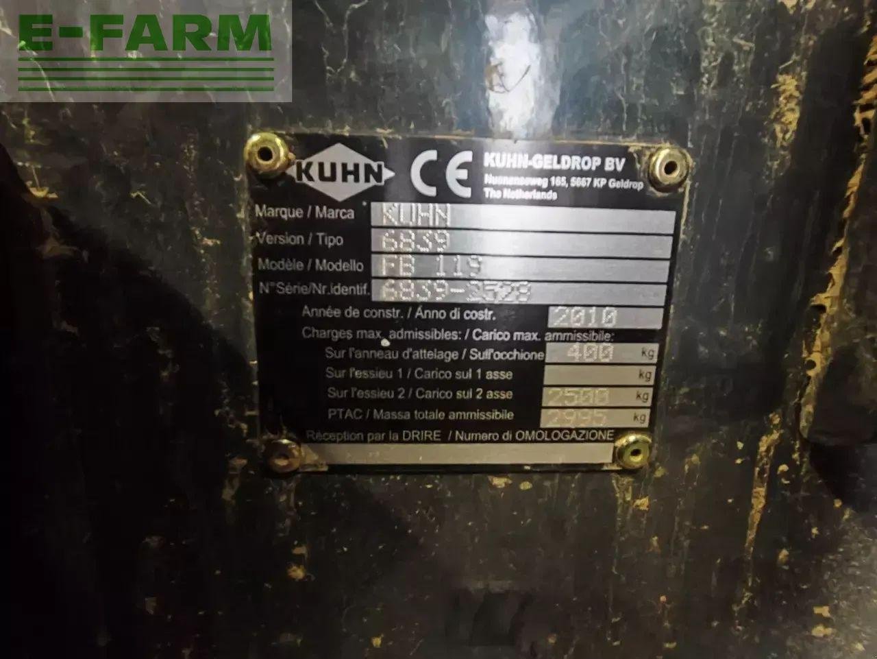 Hochdruckpresse za tip Kuhn fb 119, Gebrauchtmaschine u CHAUVONCOURT (Slika 6)