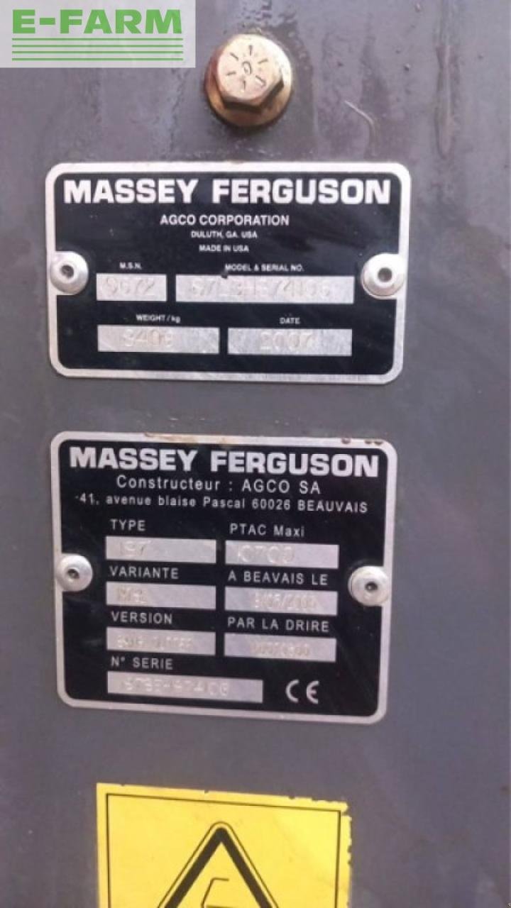 Hochdruckpresse des Typs Massey Ferguson massey ferguson 187 se, Gebrauchtmaschine in POLISOT (Bild 2)