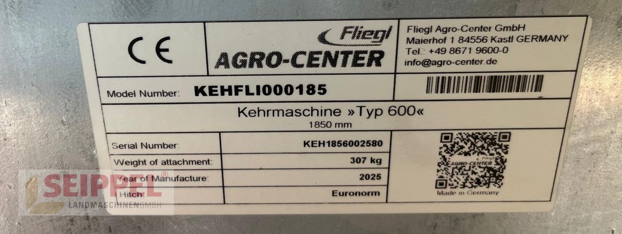 Hochdruckreiniger des Typs Fliegl KEHRMASCHINE TYP 600 185CM EURO, Neumaschine in Groß-Umstadt (Bild 4)