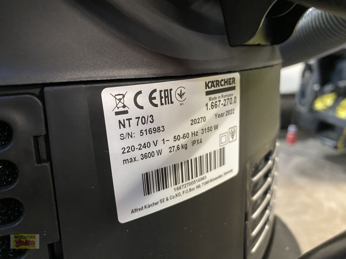 Hochdruckreiniger tip Kärcher Nass Trockensauger NT 70/3, Neumaschine in Kötschach (Poză 5)
