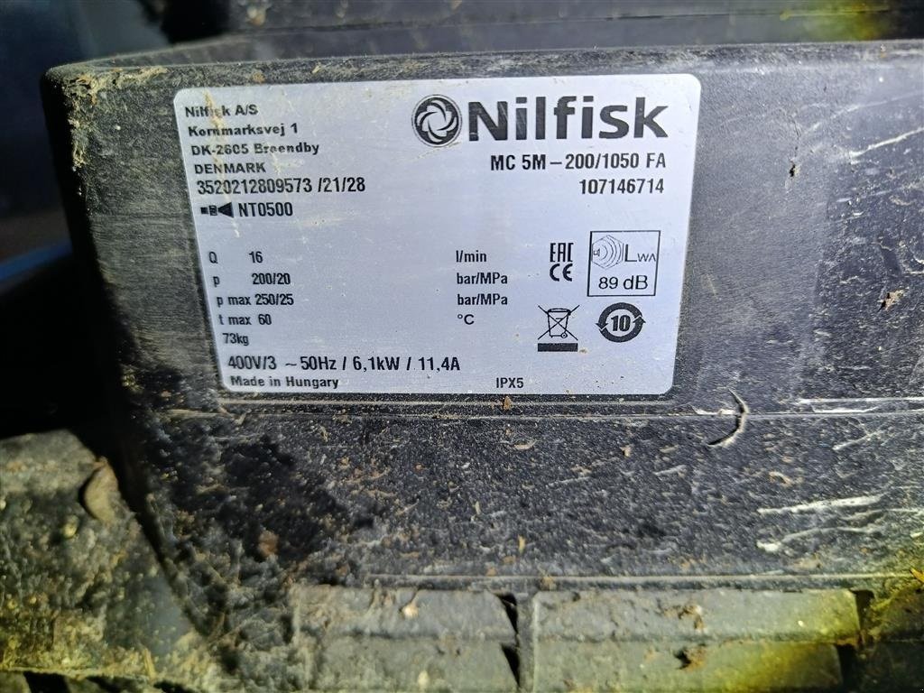 Hochdruckreiniger des Typs Nilfisk MC 5M - 200/1050 FA, Gebrauchtmaschine in Egtved (Bild 6)
