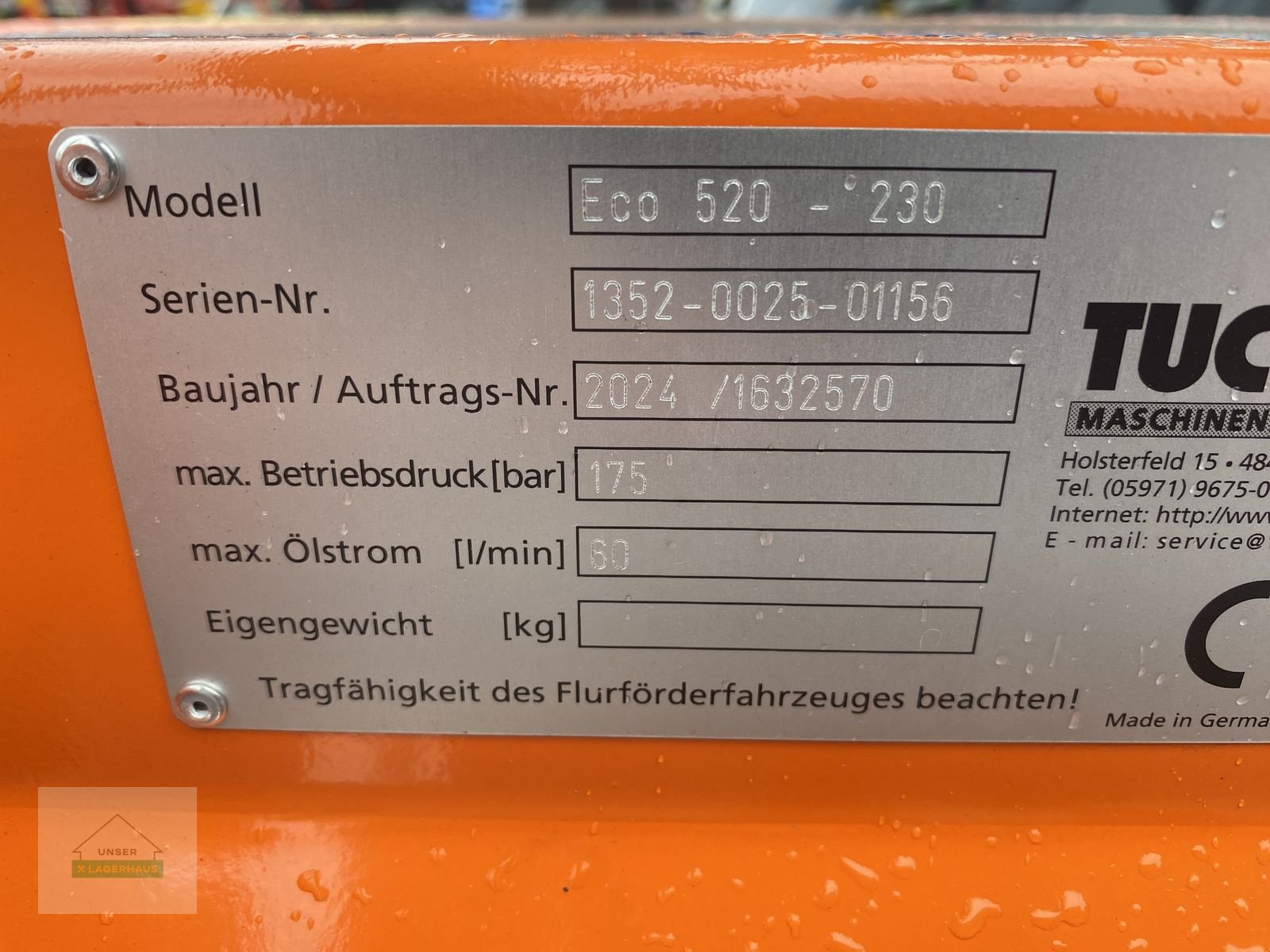 Hochdruckreiniger of the type Tuchel Kehrmaschine Eco 520 AB 230, Neumaschine in Wartberg (Picture 3)