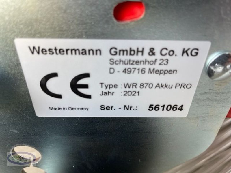 Hochdruckreiniger of the type Westermann Radialbesen 870 Akku Pro, Neumaschine in Münzkirchen (Picture 9)