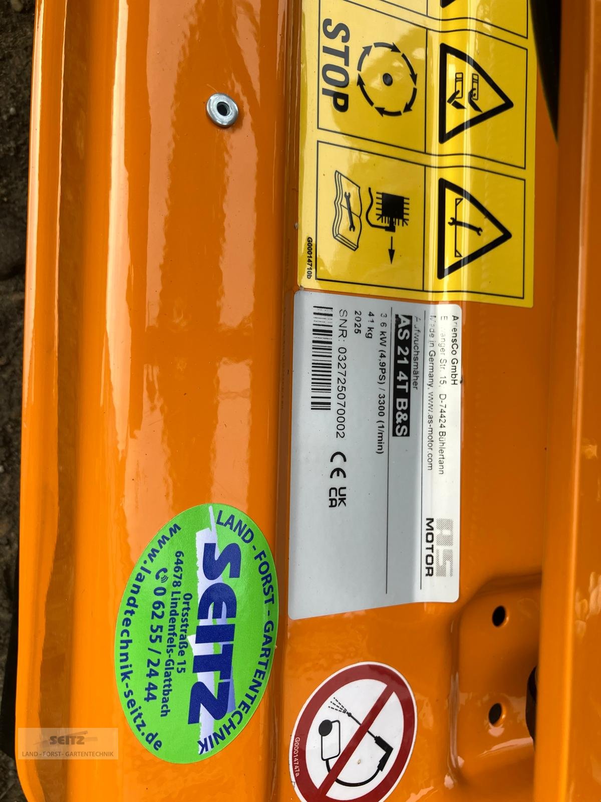 Hochgras/Wiesenmäher des Typs AS-Motor AS 21 4T B&S, Neumaschine in Lindenfels-Glattbach (Bild 2)