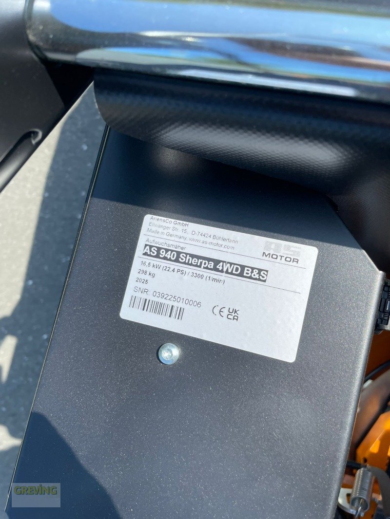 Hochgras/Wiesenmäher des Typs AS-Motor Sherpa 940 4WD, Neumaschine in Werne (Bild 14)