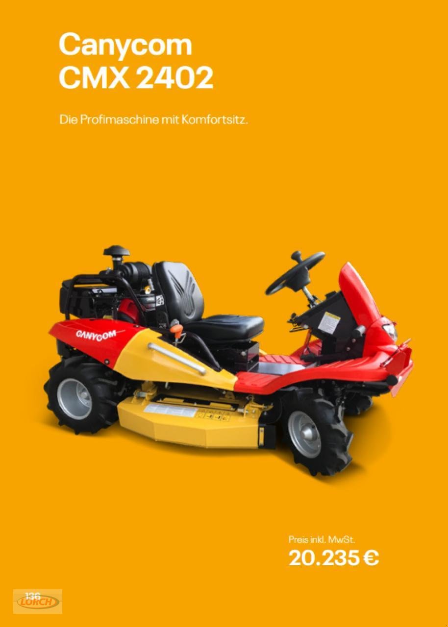Hochgras/Wiesenmäher des Typs Canycom CMX 2402 Allrad, Neumaschine in Trochtelfingen (Bild 1)