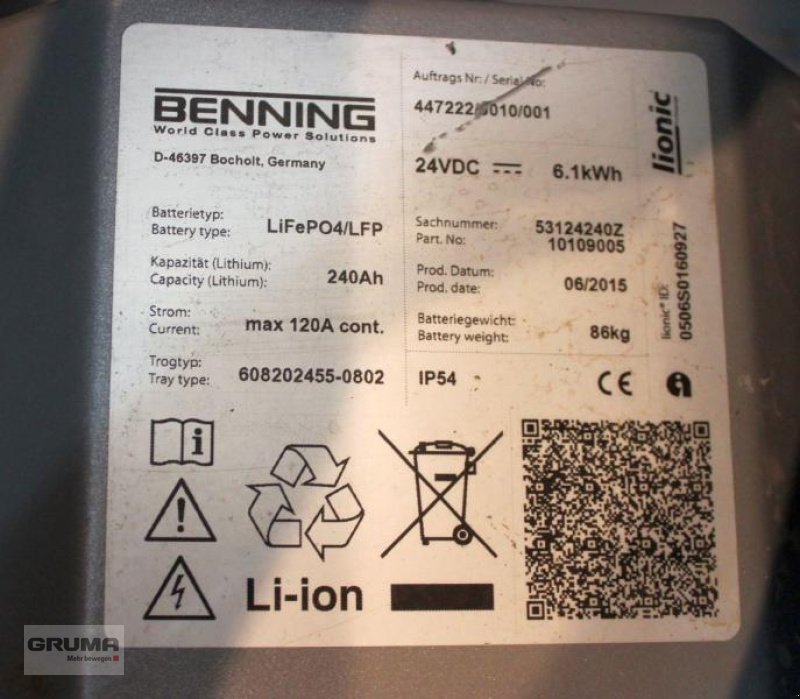 Hochhubwagen des Typs Linde L 14 L ION 133, Gebrauchtmaschine in Friedberg-Derching (Bild 6)