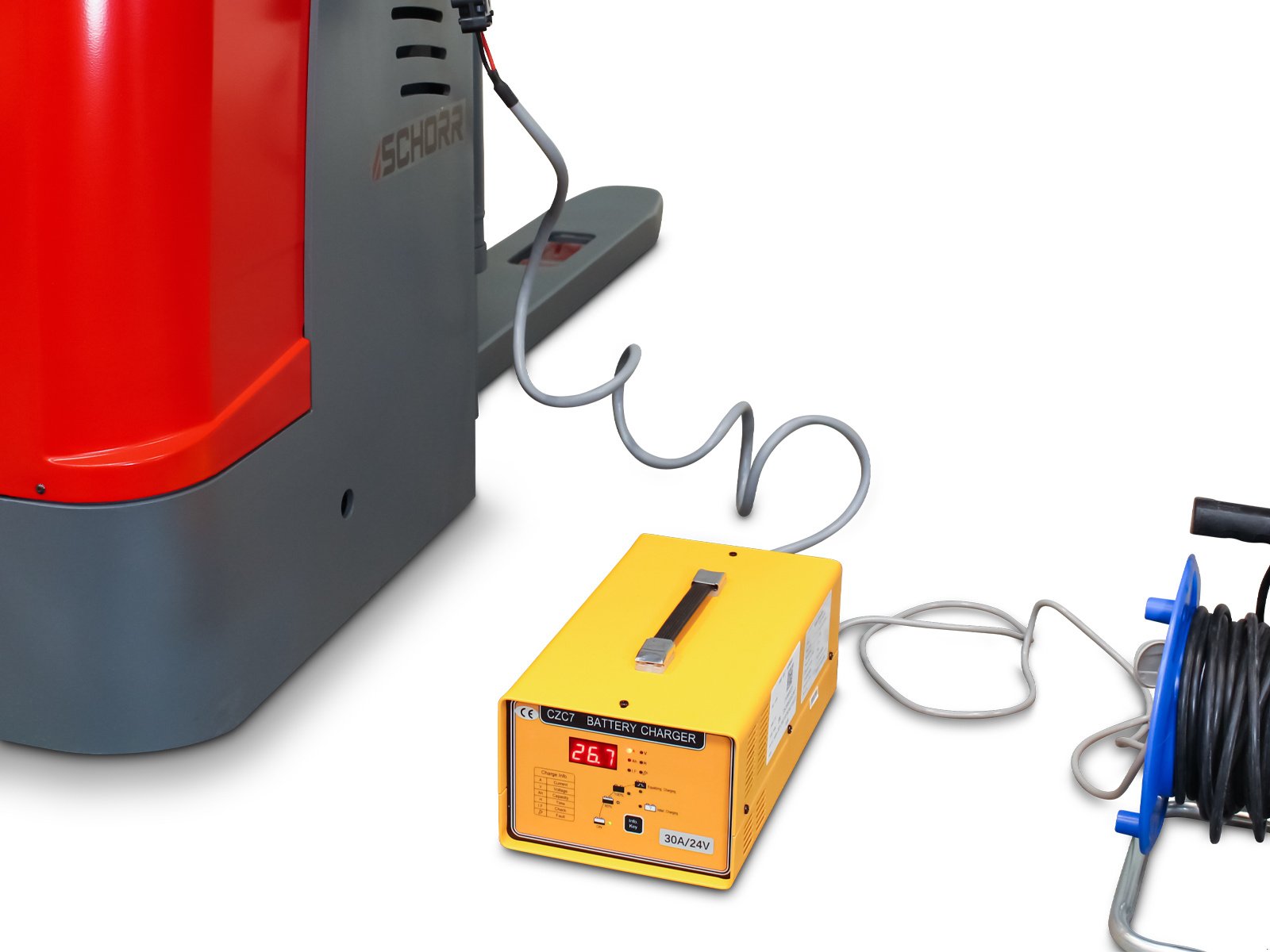 Hochhubwagen des Typs Schorr Elektro Hochhubwagen Ultra 1500KG Freihub Hubhöhe: 5,0m / 5,6m, Neumaschine in Schüttorf (Bild 21)