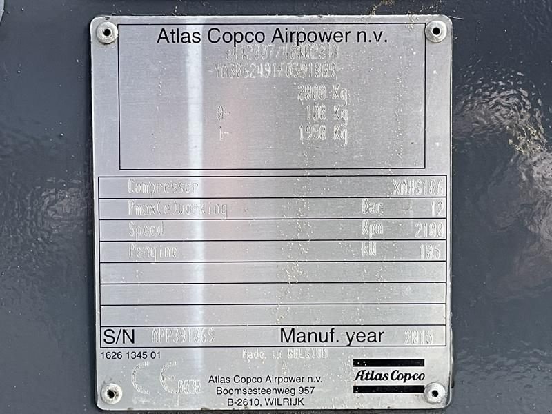 Hof-Kompressor of the type Atlas Copco XAHS 186 DD - N, Gebrauchtmaschine in Waregem (Picture 4)