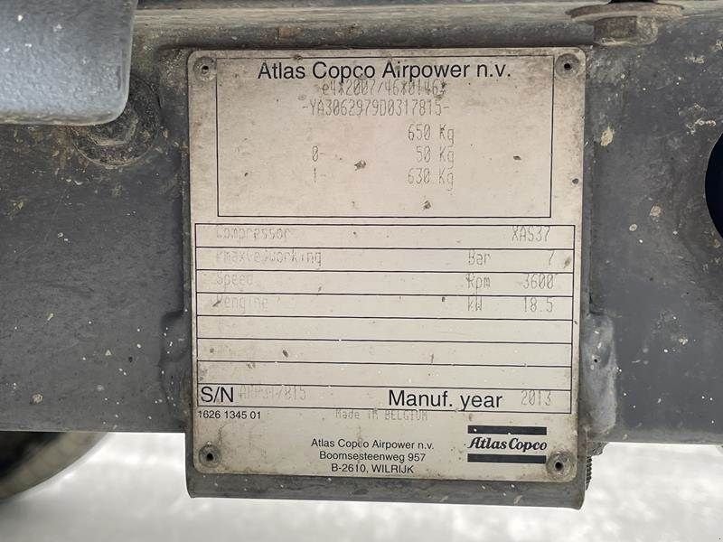 Hof-Kompressor tipa Atlas Copco XAS 37 KD, Gebrauchtmaschine u Waregem (Slika 5)