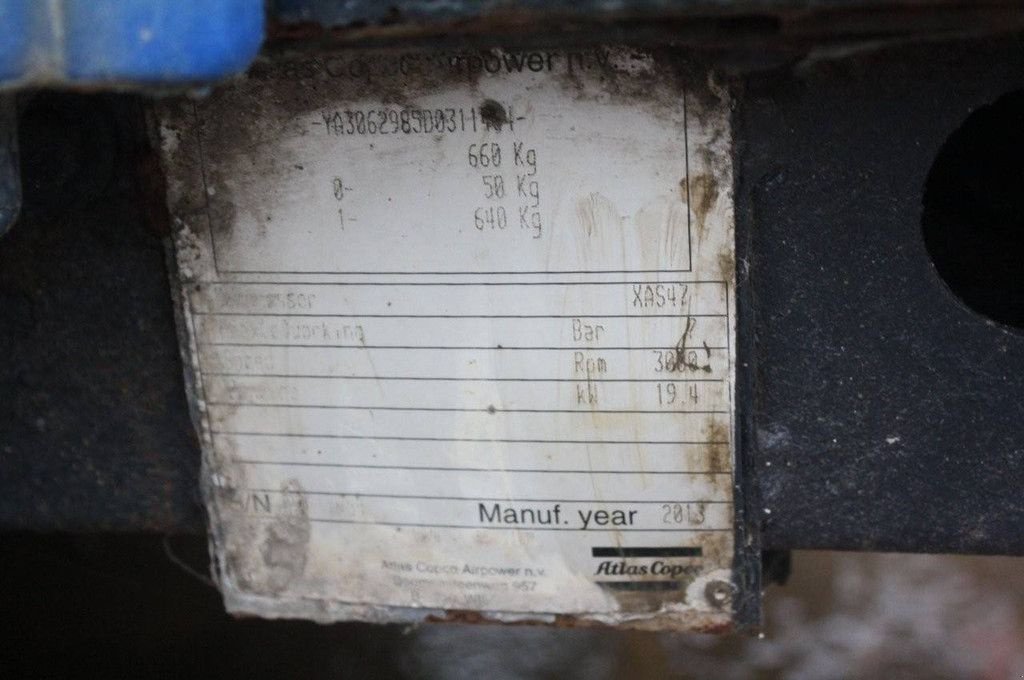 Hof-Kompressor del tipo Atlas Copco XAS 47, Gebrauchtmaschine en Antwerpen (Imagen 4)