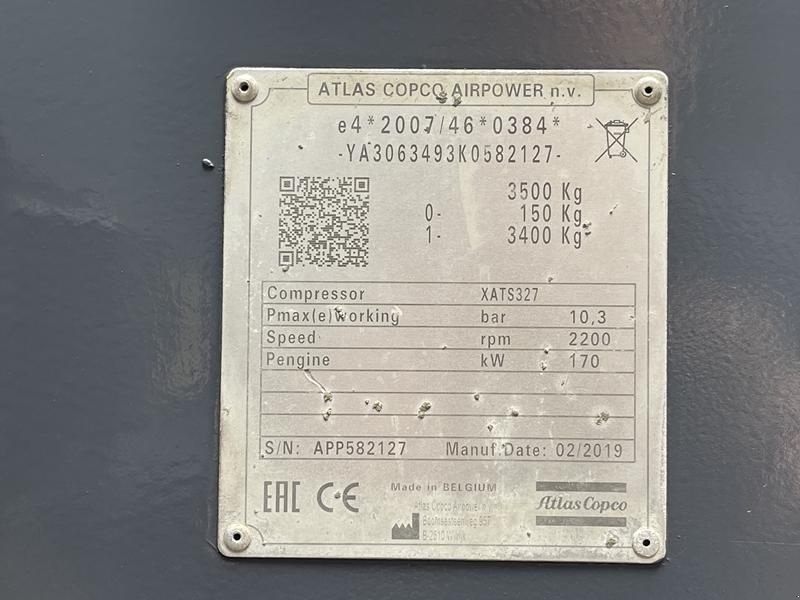 Hof-Kompressor типа Atlas Copco XATS 327 MD, Gebrauchtmaschine в Waregem (Фотография 3)