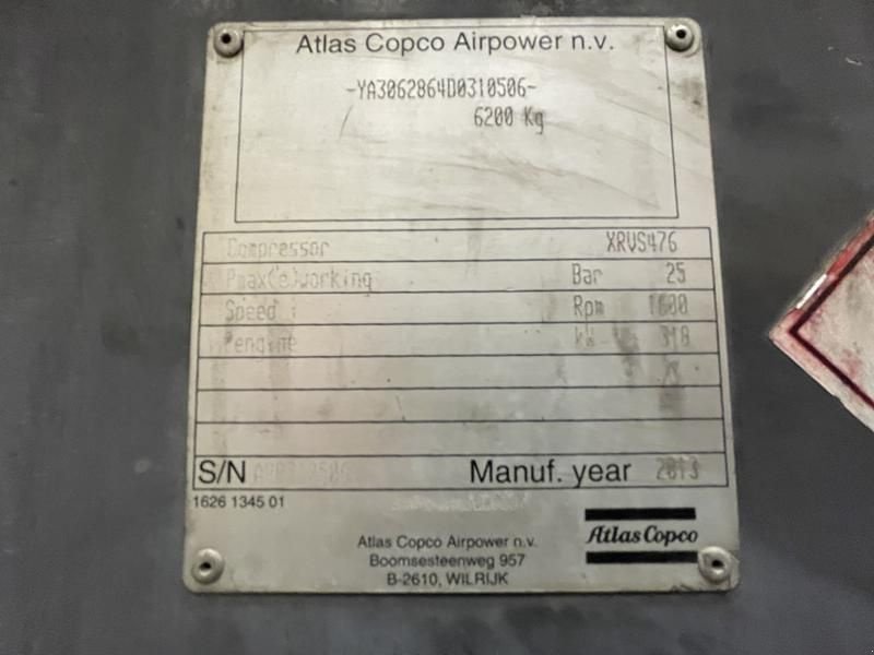 Hof-Kompressor des Typs Atlas Copco XRVS 476 CD - N, Gebrauchtmaschine in Waregem (Bild 9)