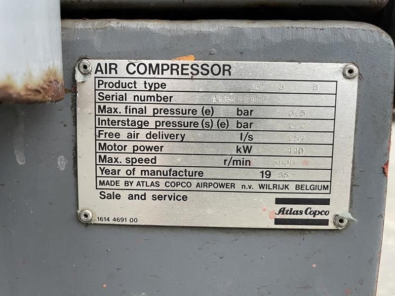 Hof-Kompressor of the type Atlas Copco ZR 3 B, Gebrauchtmaschine in Waregem (Picture 2)