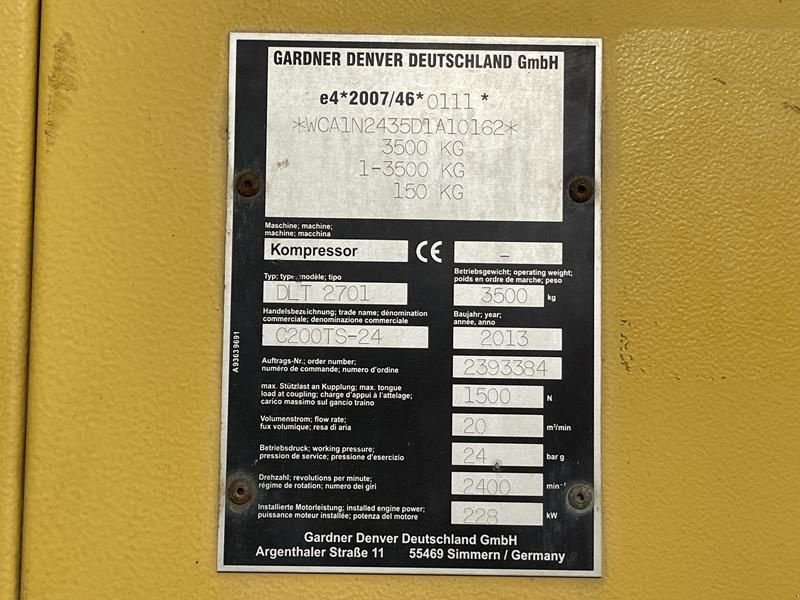 Hof-Kompressor du type Compair C 200 TS - 24, Gebrauchtmaschine en Waregem (Photo 8)