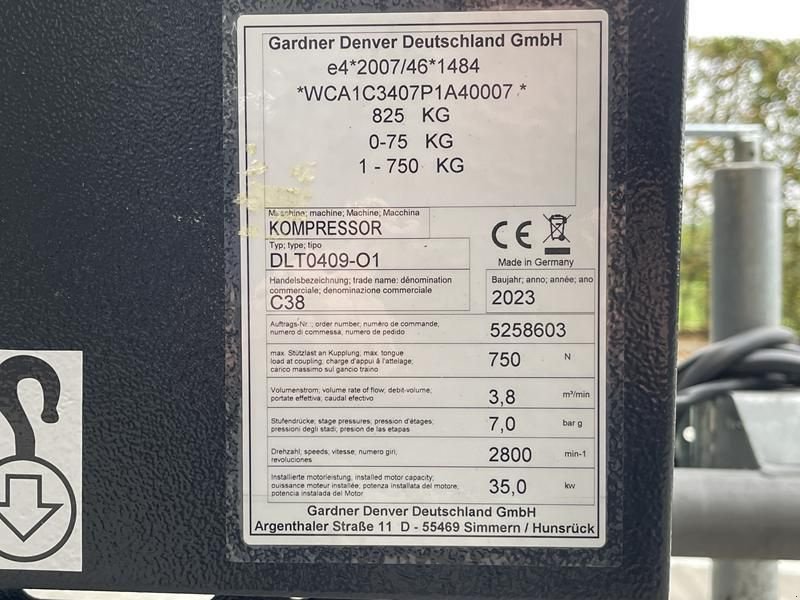 Hof-Kompressor za tip Compair C 38, Gebrauchtmaschine u Waregem (Slika 7)