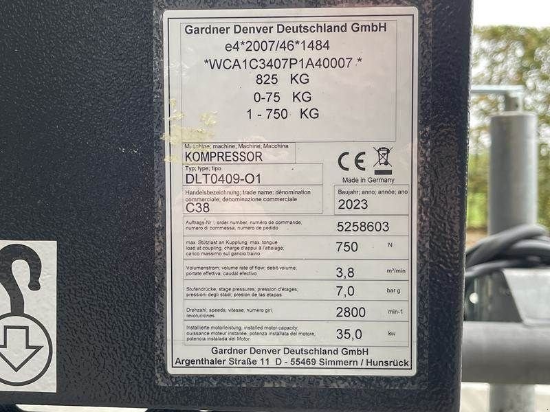 Hof-Kompressor типа Compair C 38, Gebrauchtmaschine в Waregem (Фотография 7)