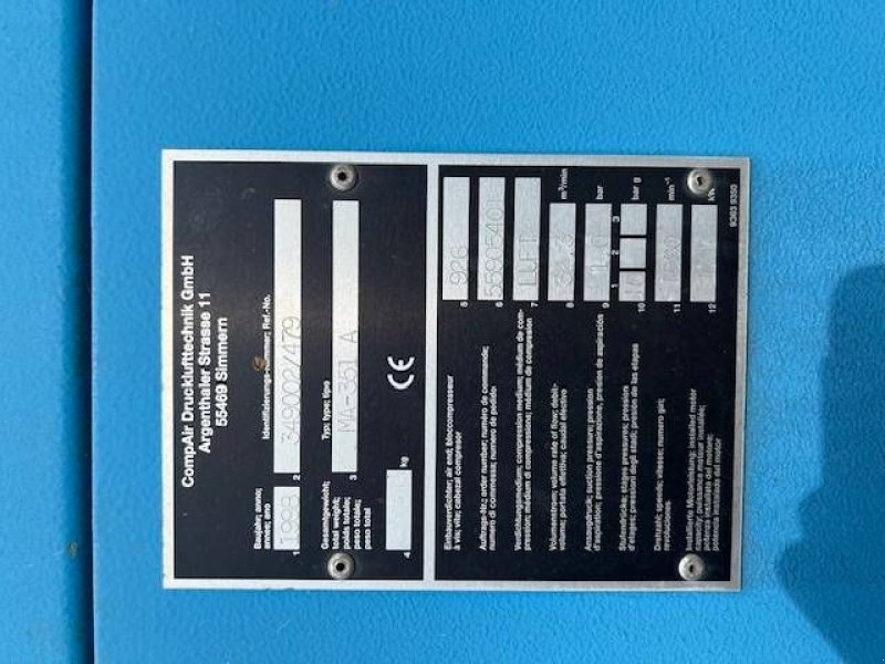 Hof-Kompressor Türe ait Compair MA-351 A, Gebrauchtmaschine içinde Antwerpen (resim 5)