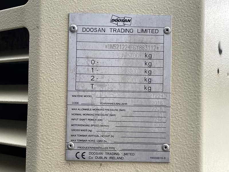 Hof-Kompressor typu Doosan 21/224 - N, Gebrauchtmaschine v Waregem (Obrázok 5)