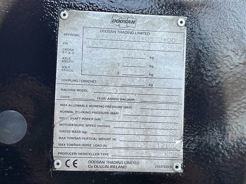 Hof-Kompressor tipa Doosan 7 / 41 - N, Gebrauchtmaschine u Waregem (Slika 4)