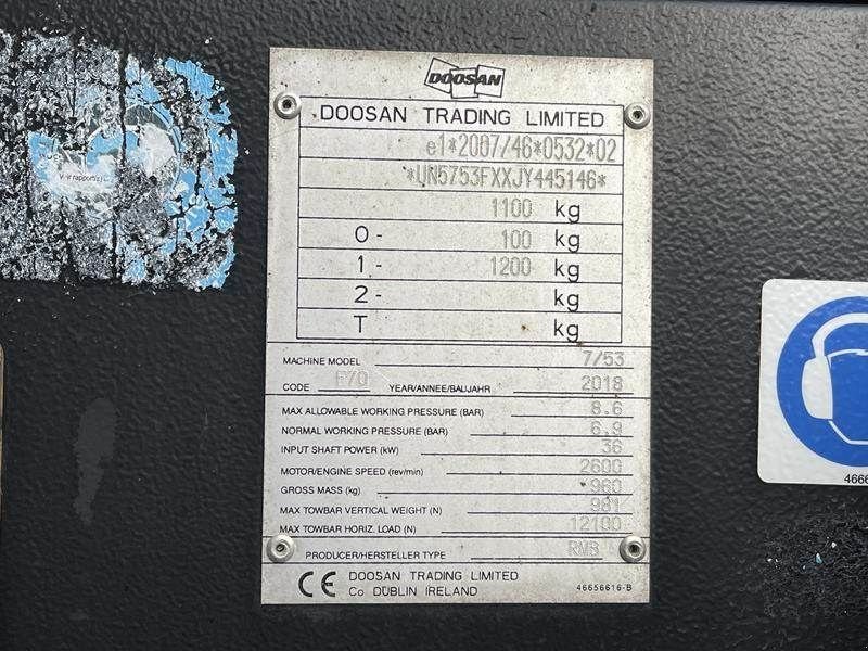 Hof-Kompressor del tipo Doosan 7 / 53, Gebrauchtmaschine In Waregem (Immagine 5)