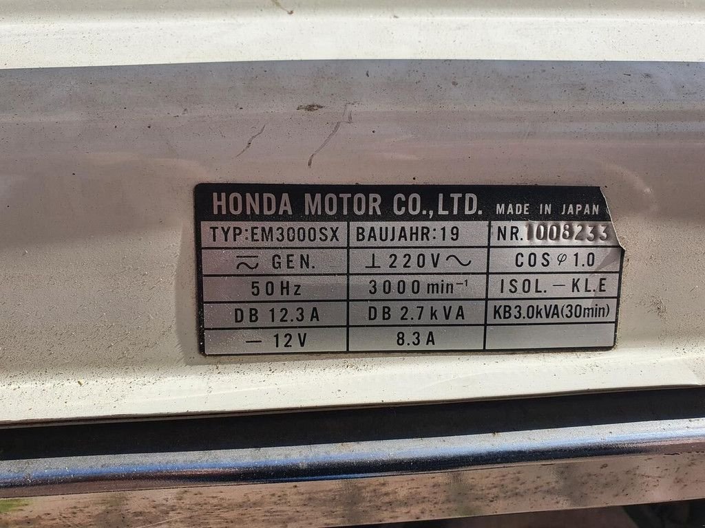 Hof-Kompressor des Typs Honda stroomaggregaat, Neumaschine in Goudriaan (Bild 5)