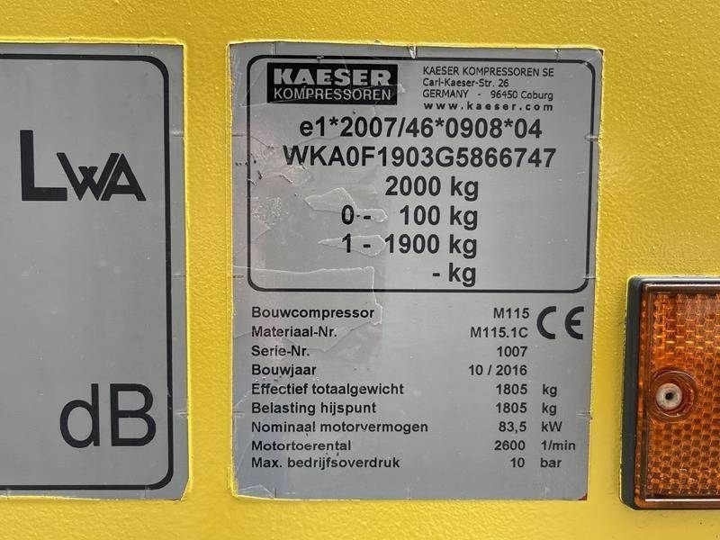 Hof-Kompressor a típus Kaeser M 115 - N, Gebrauchtmaschine ekkor: Waregem (Kép 7)