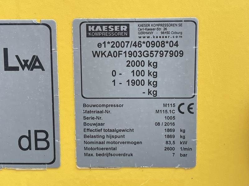 Hof-Kompressor of the type Kaeser M 115 - N, Gebrauchtmaschine in Waregem (Picture 7)