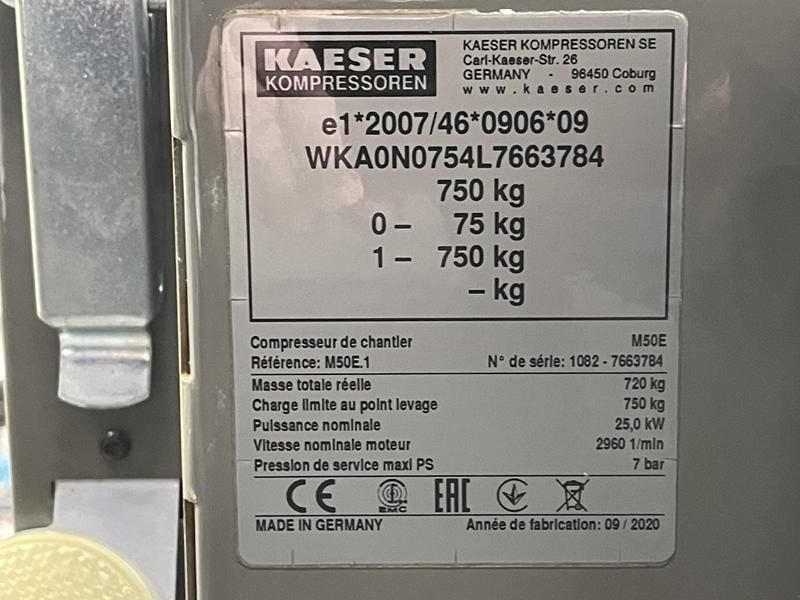Hof-Kompressor Türe ait Kaeser M 50 E, Gebrauchtmaschine içinde Waregem (resim 5)