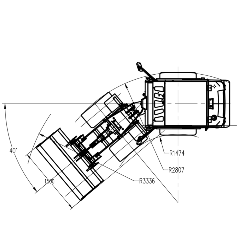 Hoflader des Typs AGROX OX1090 mit Kabine, Neumaschine in Arbing (Bild 5)