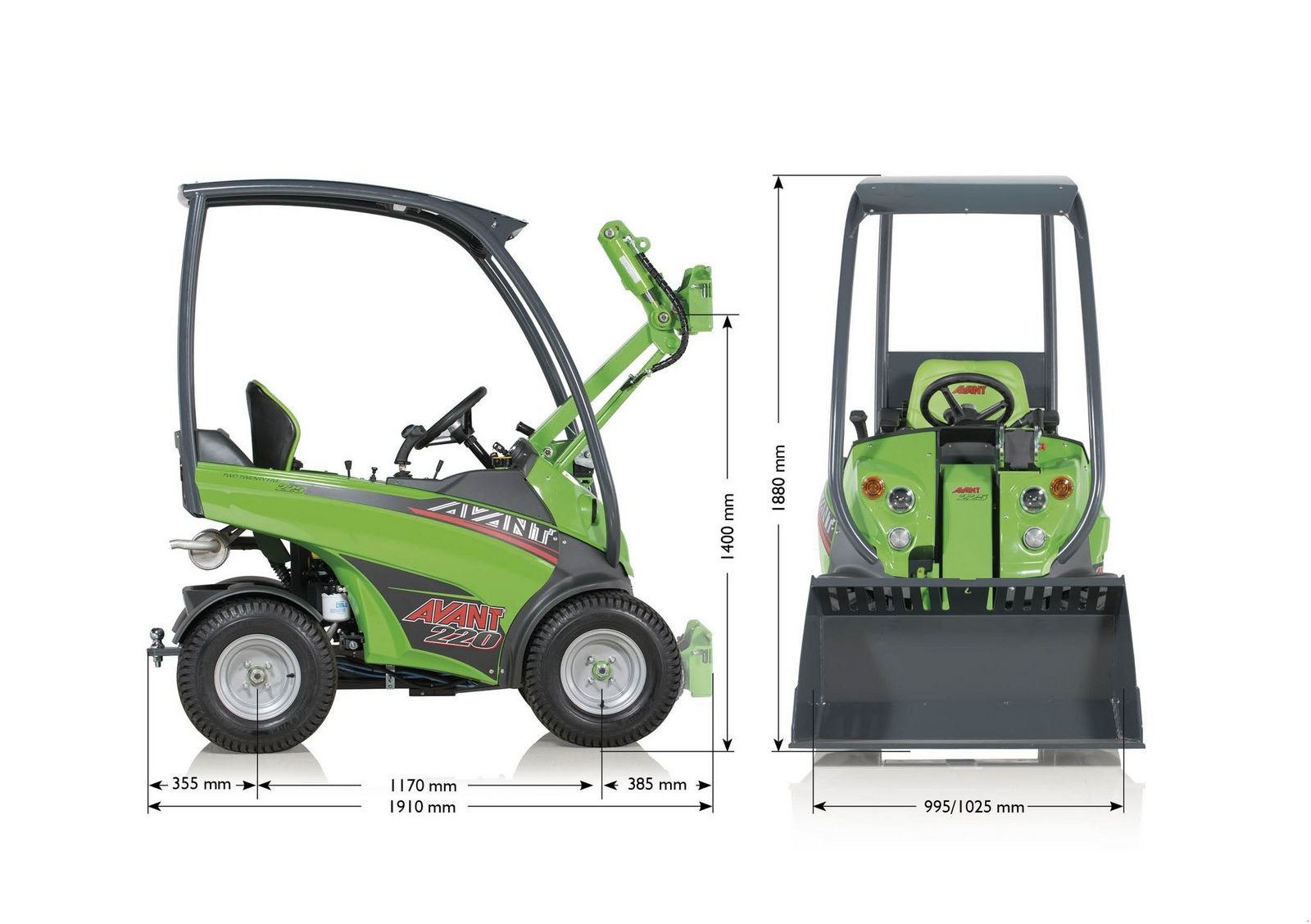 Hoflader of the type Avant Avant 220 Multifunktionslader, Neumaschine in Waidhofen an der Thaya (Picture 2)