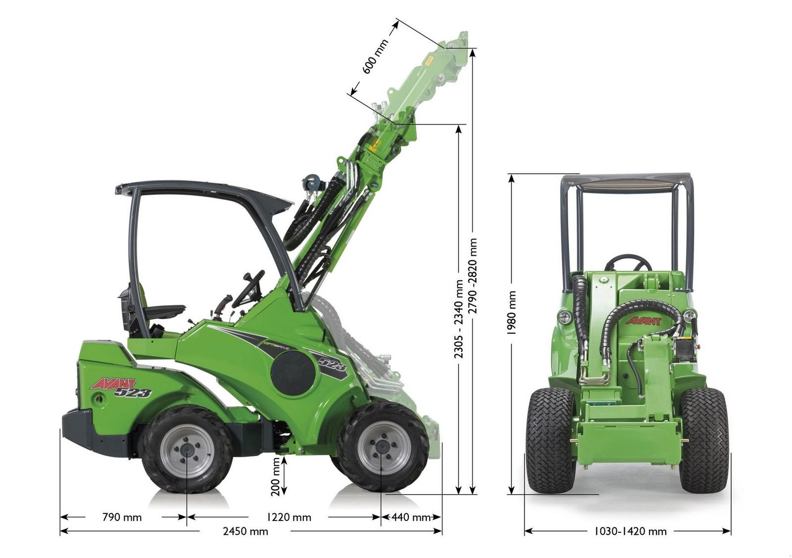 Hoflader a típus Avant AVANT 523 Multifunktionslader, Neumaschine ekkor: Waidhofen an der Thaya (Kép 3)