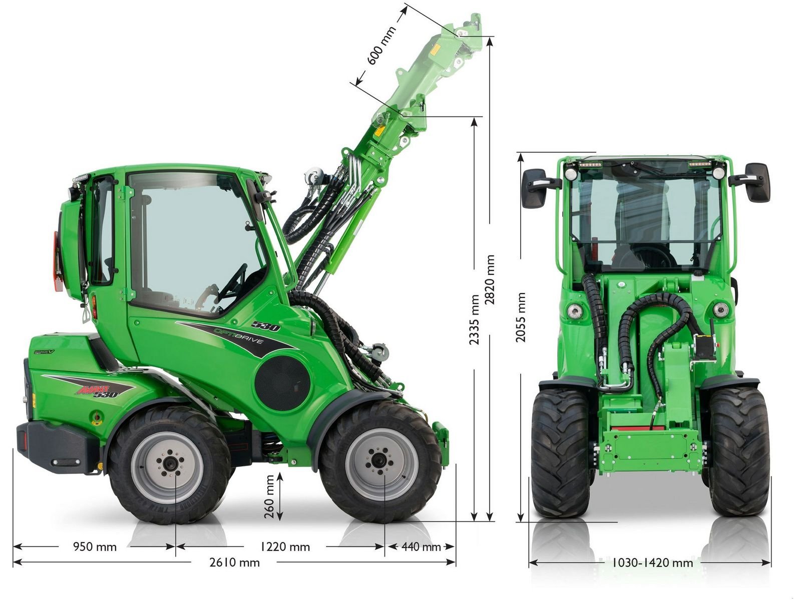 Hoflader a típus Avant Avant 530 Hoflader - Komfortkabine, Straßenzulas, Neumaschine ekkor: Waidhofen an der Thaya (Kép 3)