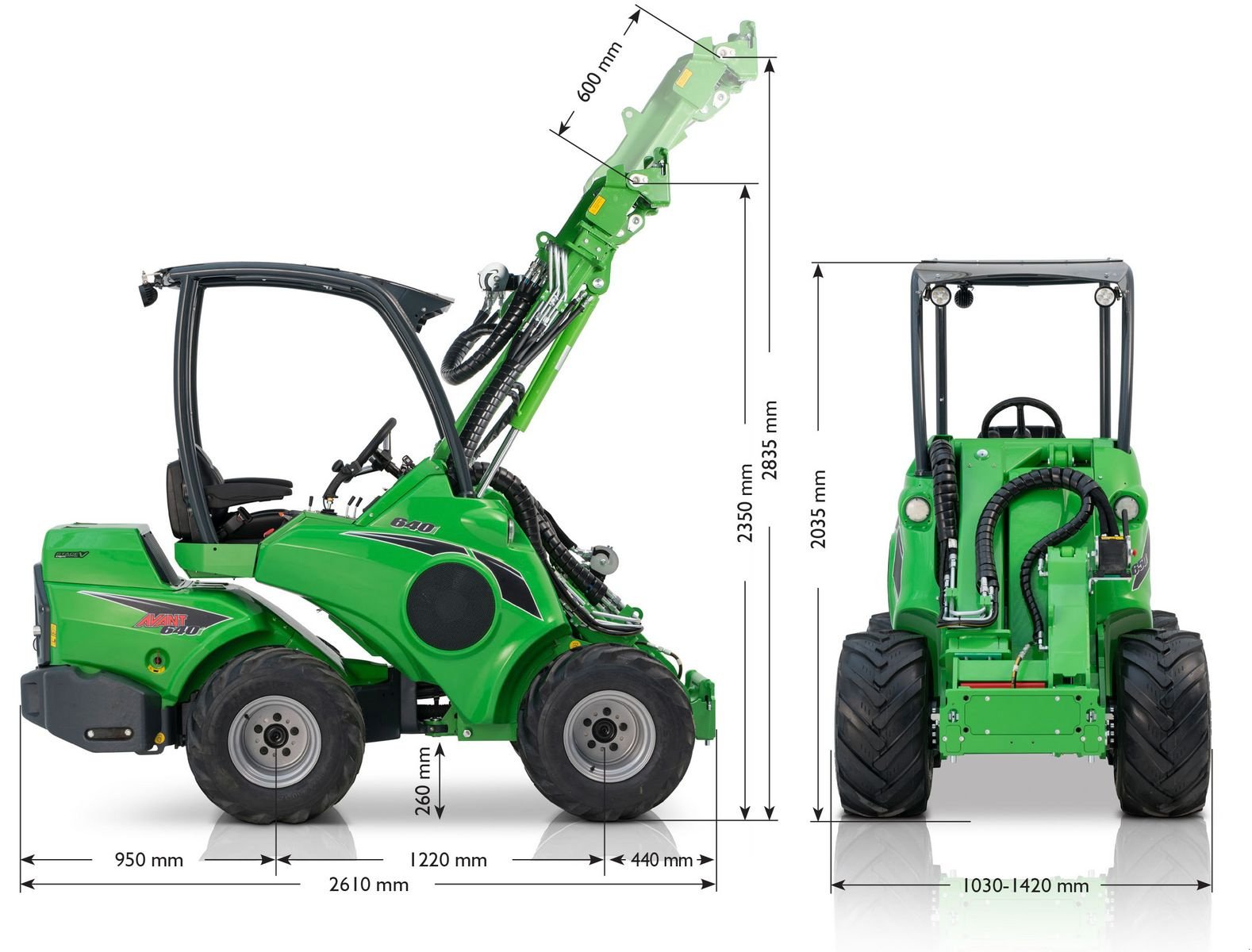 Hoflader a típus Avant Avant 640i Multifunktionslader mit Austria Paket, Neumaschine ekkor: Waidhofen an der Thaya (Kép 2)