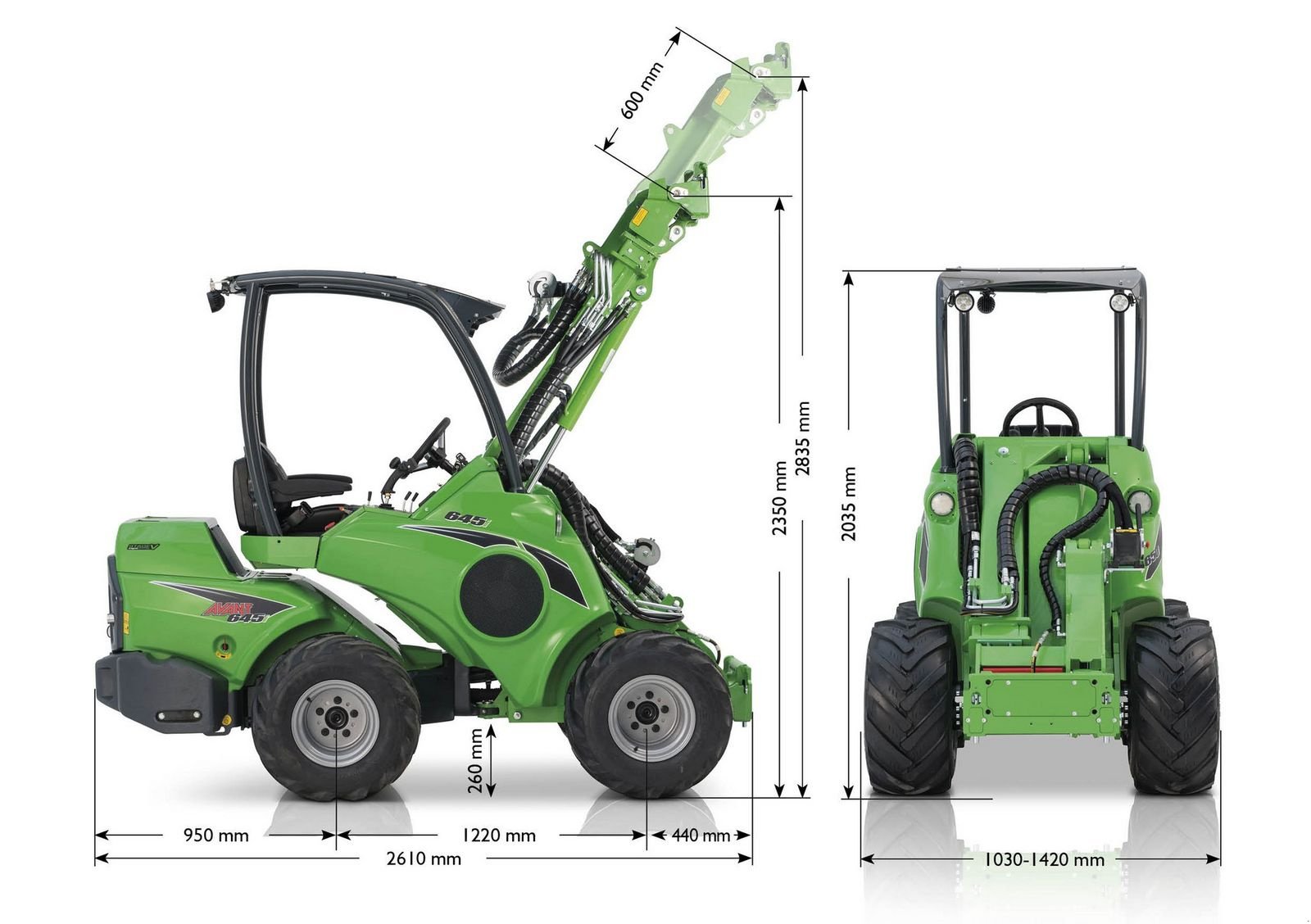 Hoflader of the type Avant Avant 645i Multifunktionslader, Neumaschine in Waidhofen an der Thaya (Picture 2)