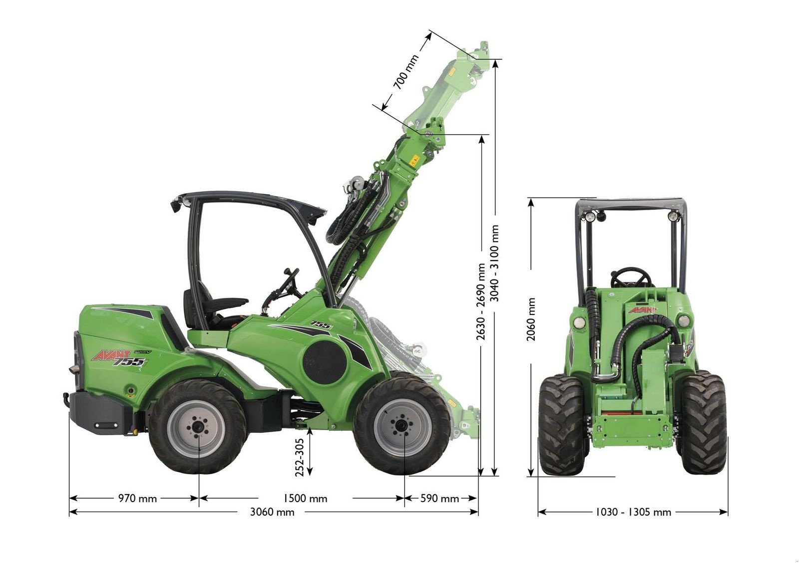 Hoflader of the type Avant Avant 755i Multifunktionslader, Neumaschine in Waidhofen an der Thaya (Picture 3)