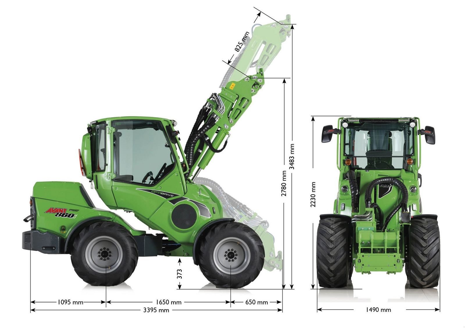 Hoflader of the type Avant Avant 860i Multifunktionslader GT Kabine, Neumaschine in Waidhofen an der Thaya (Picture 2)