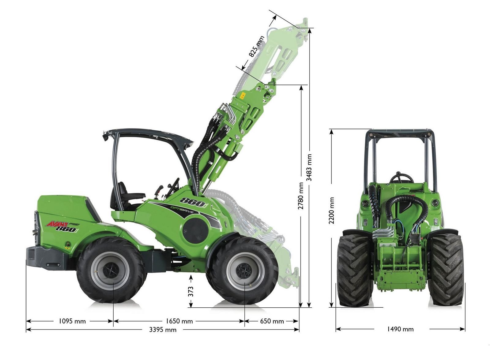 Hoflader of the type Avant Avant 860i Multifunktionslader, Neumaschine in Waidhofen an der Thaya (Picture 2)
